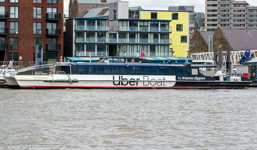 Photograph of the vessel  Galaxy Clipper pictured in London on 6th July 2023