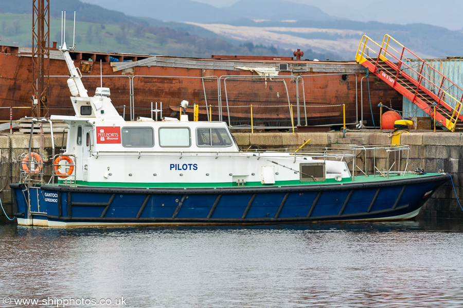 Photograph of the vessel pv Gantock pictured in James Watt Dock, Greenock on 23rd March 2023