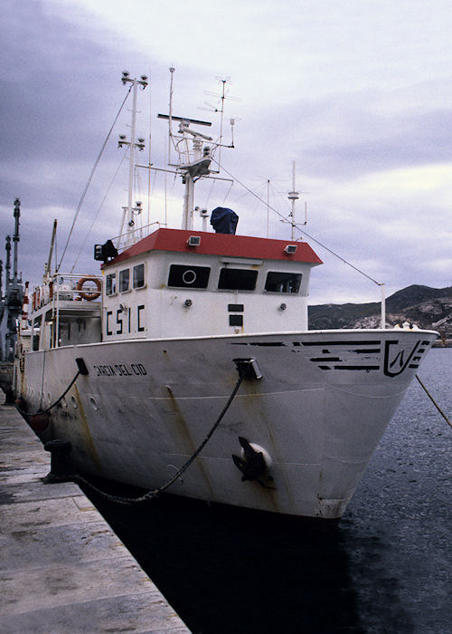 Photograph of the vessel rv Garcia del Cid pictured at Cartagena on 25th March 1991