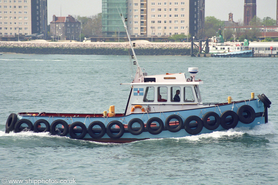 Photograph of the vessel  Gary James pictured in Portsmouth Harbour on 21st April 2002