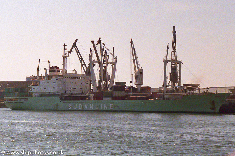Photograph of the vessel  Gedaref pictured at Lorient on 23rd August 1989