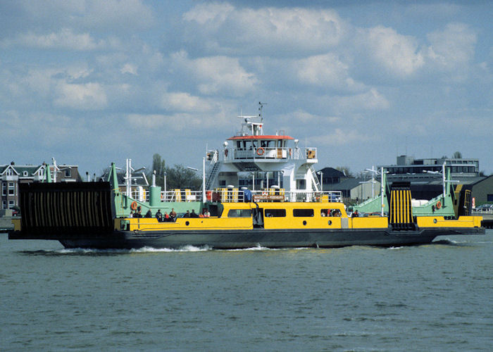 Photograph of the vessel  Gedeputeerde Schilthuis pictured on the Nieuwe Waterweg at Maassluis on 20th April 1997