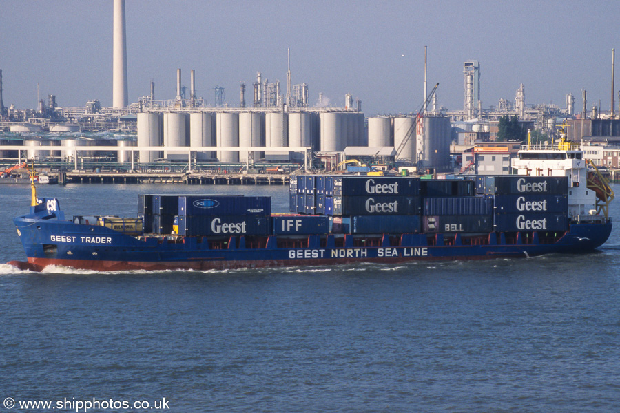  Geest Trader pictured departing Rotterdam on 17th June 2002