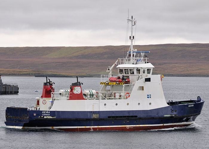 Photograph of the vessel  Geira pictured departing Belmont on 11th May 2013
