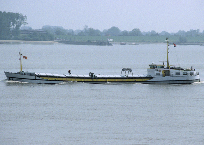 Photograph of the vessel  Geminus pictured on the River Elbe on 27th May 1998