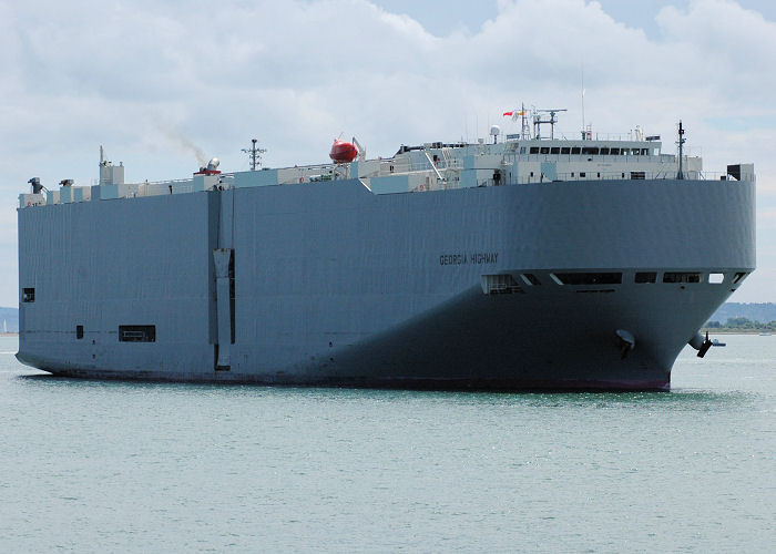 Photograph of the vessel  Georgia Highway pictured approaching Southampton on 13th June 2009