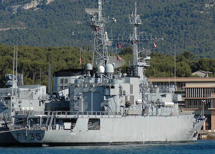 Photograph of the vessel FS Germinal pictured at Toulon on 9th August 2008