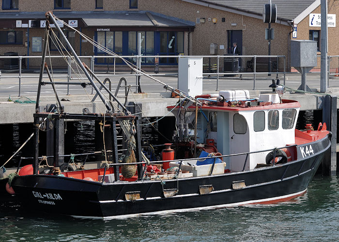 Photograph of the vessel fv Girl Kilda pictured at Stromness on 8th May 2013