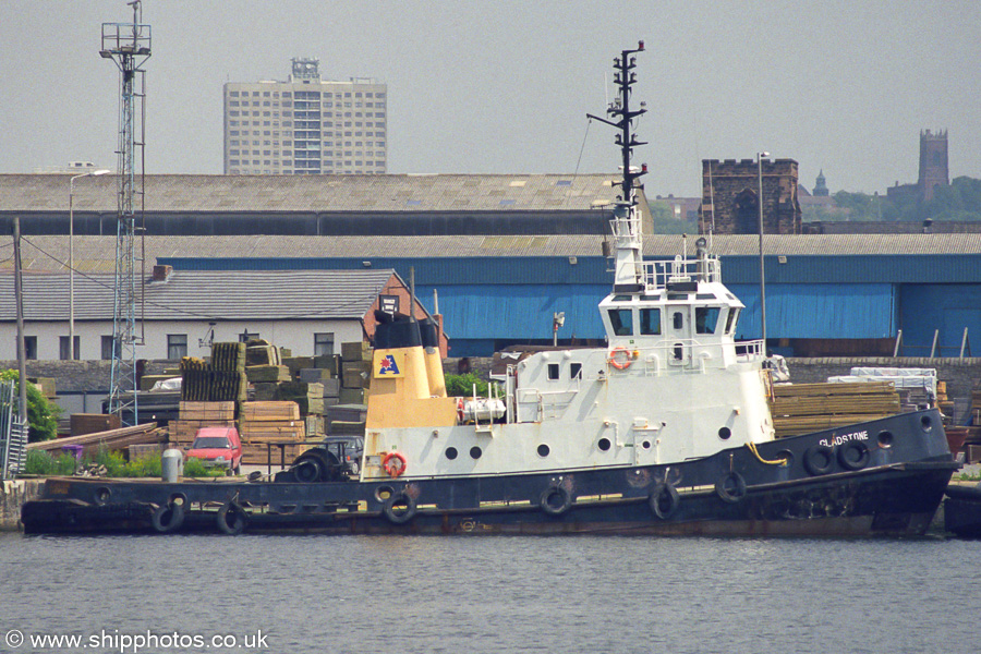 Photograph of the vessel  Gladstone pictured in Nelson Dock, Liverpool on 14th June 2003