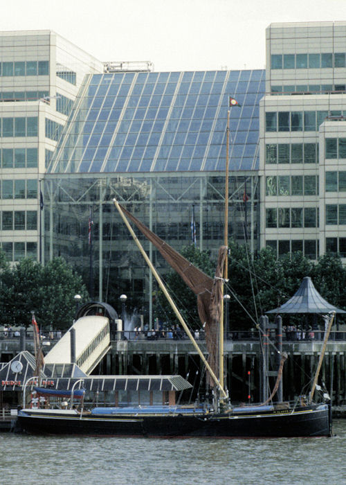 Photograph of the vessel sb Gladys pictured in the Pool of London on 19th July 1994