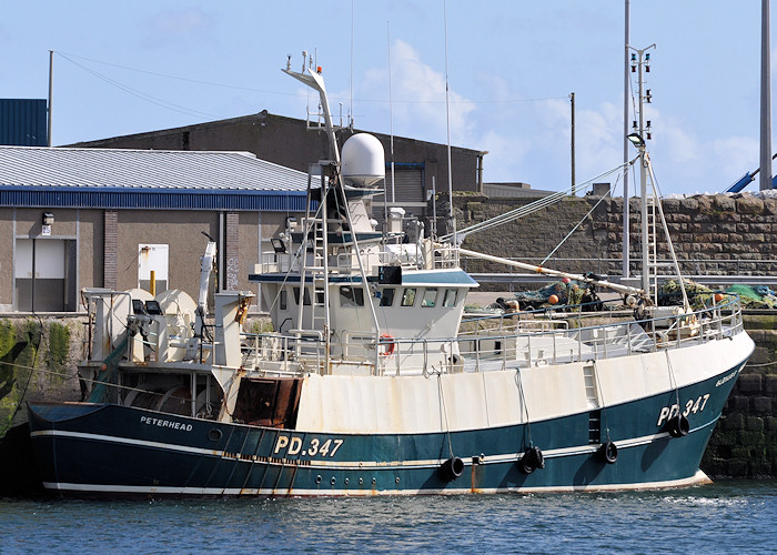 Photograph of the vessel fv Glenugie pictured at Peterhead on 15th April 2012