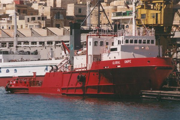 Photograph of the vessel  Global Snipe pictured in Valletta on 1st June 2000