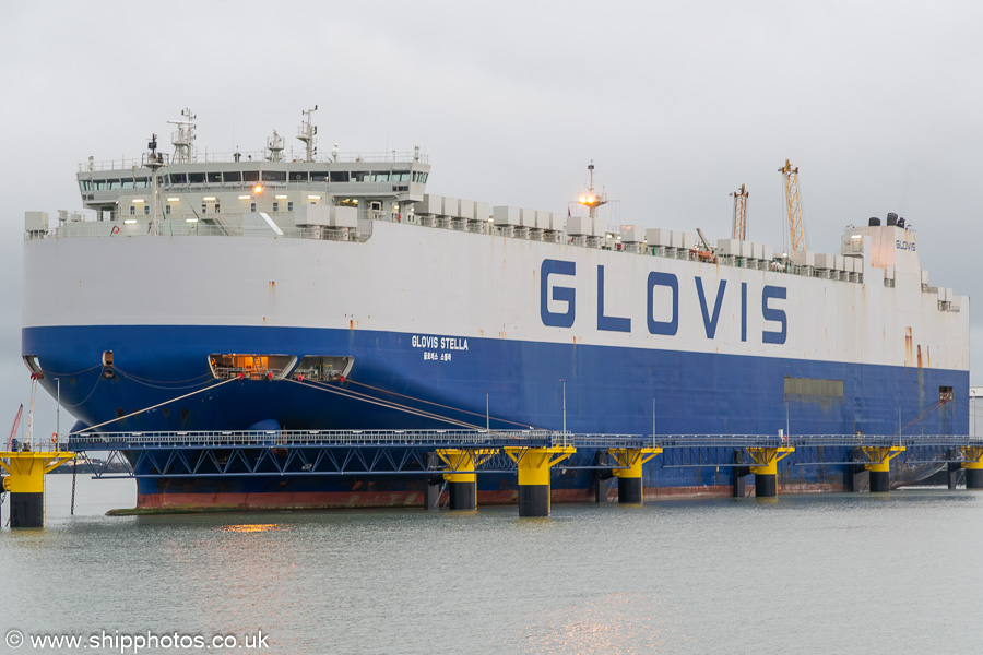 Photograph of the vessel  Glovis Stella pictured at Sheerness on 19th July 2025
