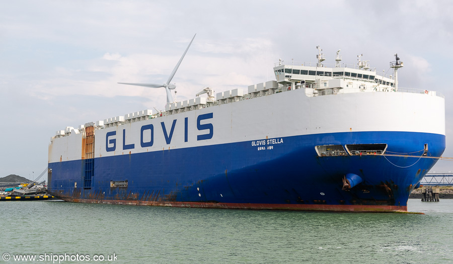 Photograph of the vessel  Glovis Stella pictured at Sheerness on 19th July 2025