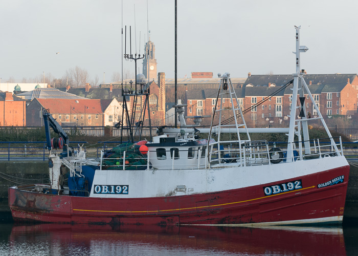 Photograph of the vessel fv Golden Bells II pictured at Royal Quays, North Shields on 29th December 2014