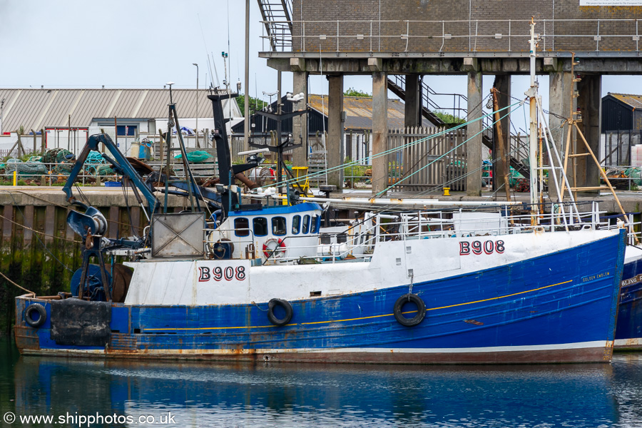 Photograph of the vessel fv Golden Emblem pictured at Portavogie on 29th June 2023