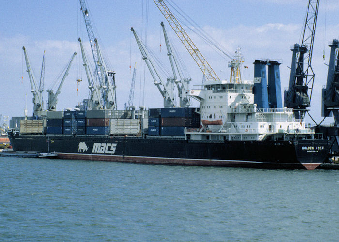 Photograph of the vessel  Golden Isle pictured in Antwerp on 19th April 1997
