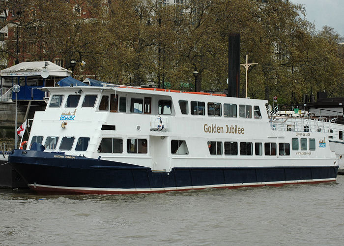 Photograph of the vessel  Golden Jubilee pictured in London on 1st May 2006