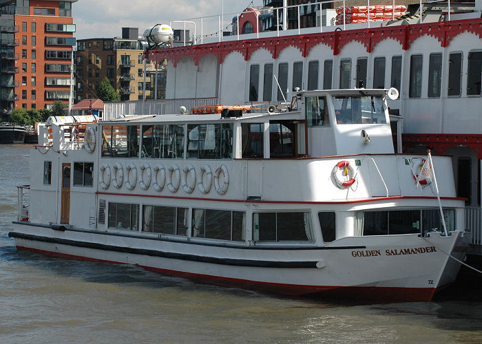 Photograph of the vessel  Golden Salamander pictured in London on 11th June 2009