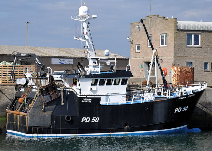 fv Golden Sceptre pictured at Peterhead on 6th May 2013