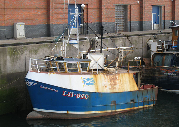 Photograph of the vessel fv Golden Shore pictured at Eyemouth on 21st March 2010