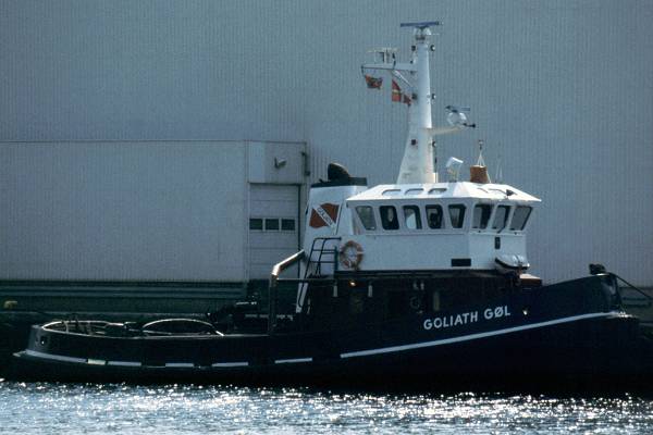 Photograph of the vessel  Goliath Gøl pictured in Fredericia on 29th May 1998