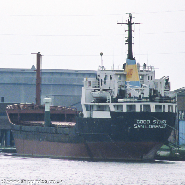 Photograph of the vessel  Good Start pictured in Hansadok, Antwerp on 20th June 2002