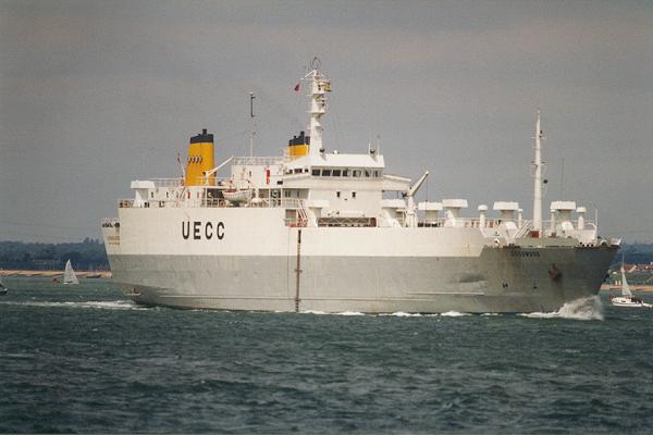 Photograph of the vessel  Goodwood pictured in the Solent on 24th June 1995