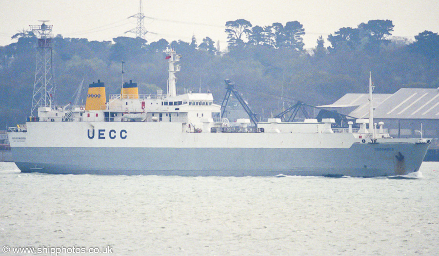 Photograph of the vessel  Goodwood pictured arriving at Southampton on 13th April 2003