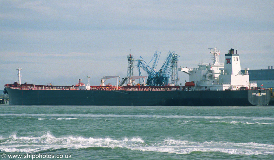 Photograph of the vessel  Gotland Spirit pictured at Fawley on 22nd July 2001