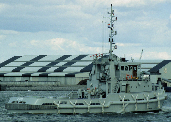 Photograph of the vessel HrMS Gouwe pictured in Rotterdam on 20th April 1997