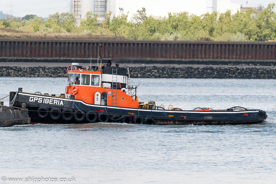 Photograph of the vessel  GPS Iberia pictured passing Gravesend on 18th July 2025