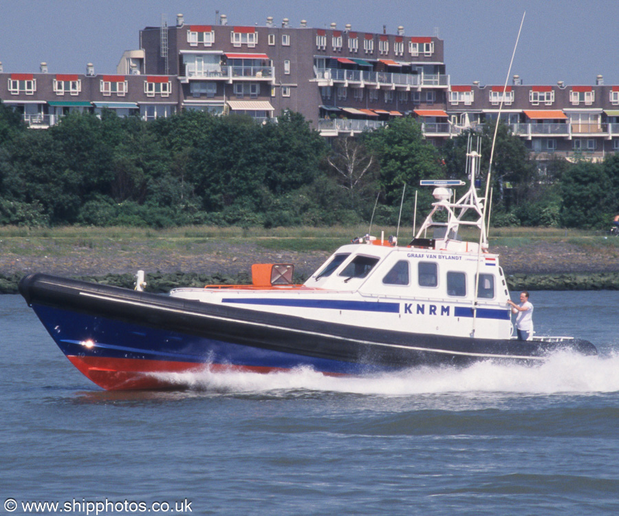 Photograph of the vessel  Graaf van Bylandt pictured on the Nieuwe Waterweg on 17th June 2002