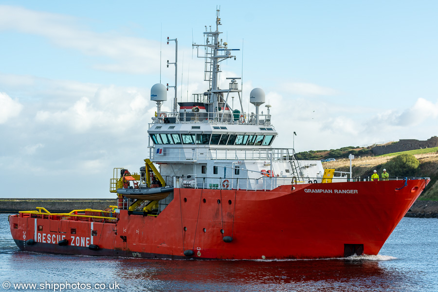 Grampian Ranger pictured arriving at Aberdeen on 15th October 2021