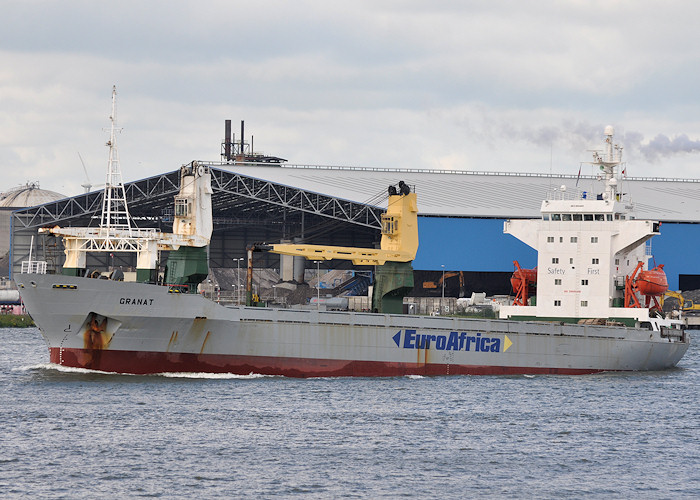 Photograph of the vessel  Granat pictured passing Vlaardingen on 25th June 2012