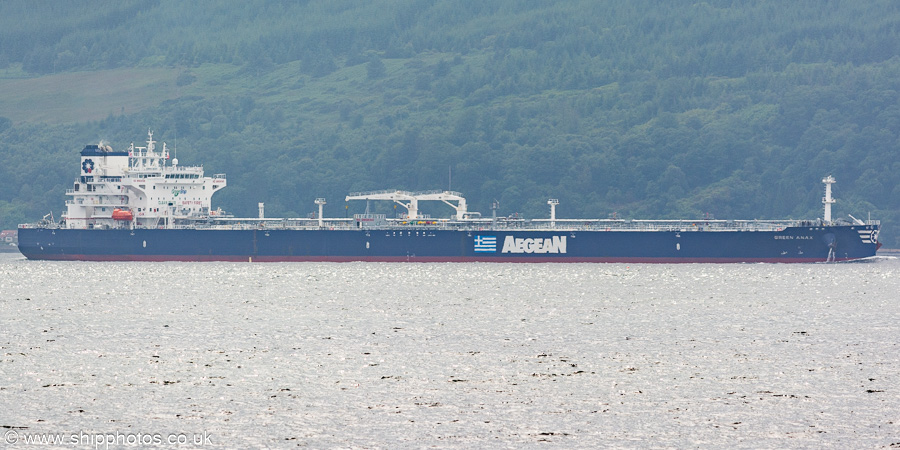 Photograph of the vessel  Green Anax pictured approaching Finnart on 24th June 2024