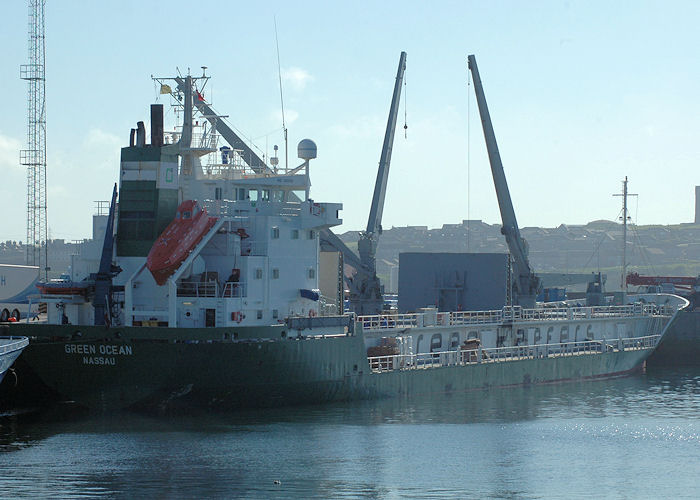  Green Ocean pictured at Peterhead on 28th April 2011