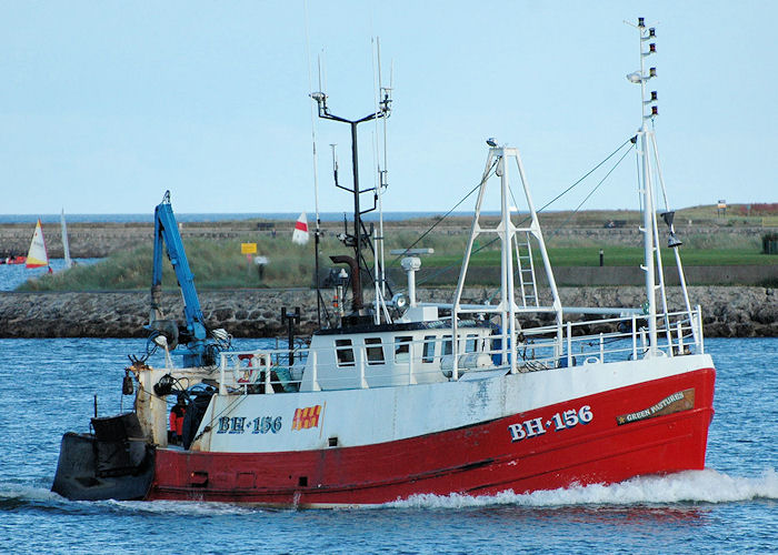 Photograph of the vessel fv Green Pastures pictured passing North Shields on 10th August 2010