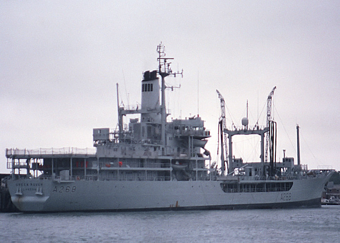 Photograph of the vessel RFA Green Rover pictured at Gosport on 2nd June 1988