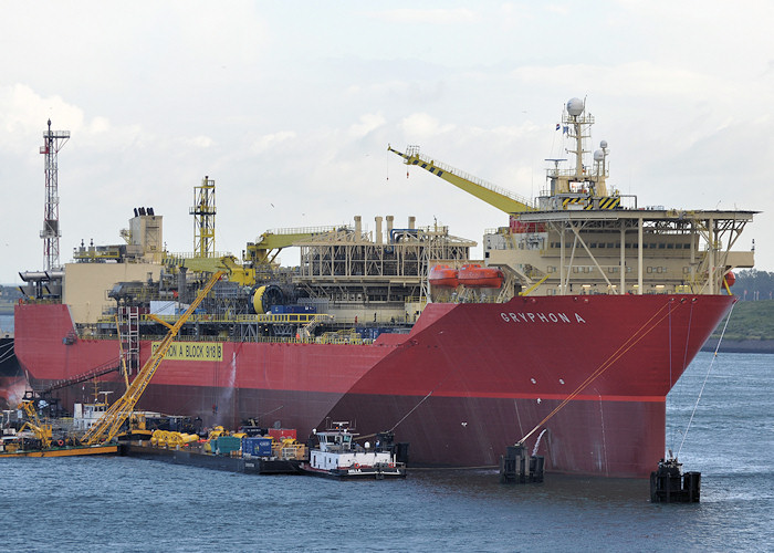 Photograph of the vessel  Gryphon A pictured in Elbehaven, Europoort on 22nd June 2012