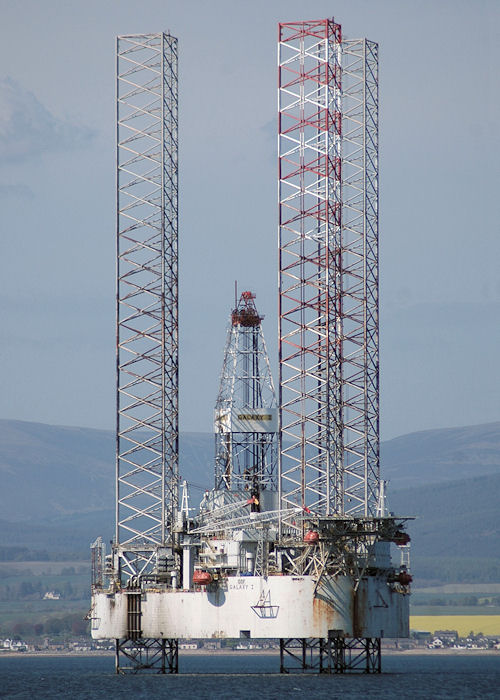 Photograph of the vessel  GSF Galaxy I pictured laid up in Cromarty Firth on 27th April 2011