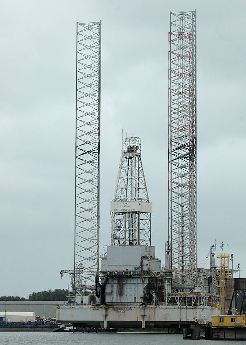 Photograph of the vessel  GSF Magellan pictured in Botlek, Rotterdam on 20th June 2010