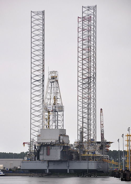 Photograph of the vessel  GSF Magellan pictured in Botlek, Rotterdam on 26th June 2011