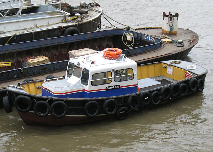 Photograph of the vessel  Guard Dog pictured in London on 24th October 2009