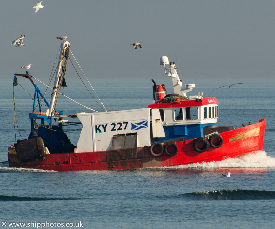 Photograph of the vessel fv Guide Me pictured passing Greenock on 16th October 2015