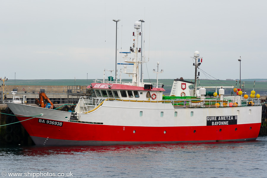 Photograph of the vessel fv Gure Ametza II pictured at Scrabster on 12th May 2024