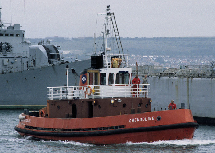  Gwendoline pictured in Fareham Creek on 13th July 1997