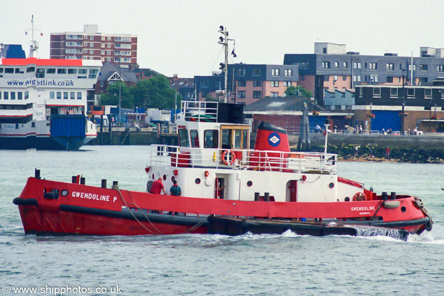  Gwendoline P pictured in Portsmouth Harbour on 2nd September 2002