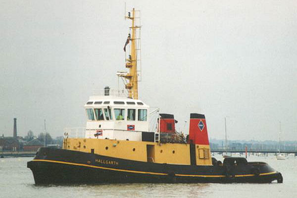 Photograph of the vessel  Hallgarth pictured in Portsmouth Harbour on 28th January 1998
