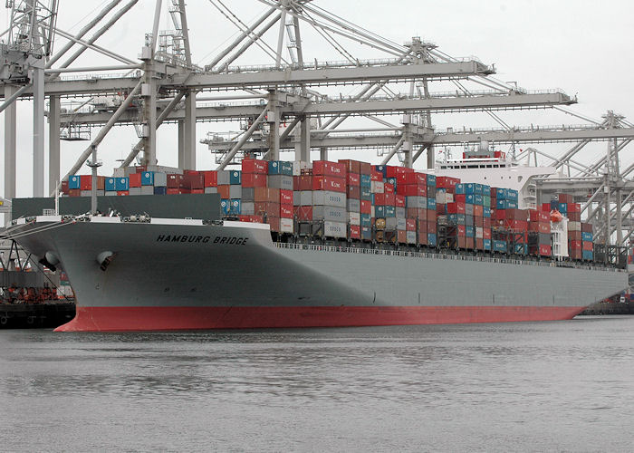 Photograph of the vessel  Hamburg Bridge pictured in Amazonehaven, Europoort on 20th June 2010